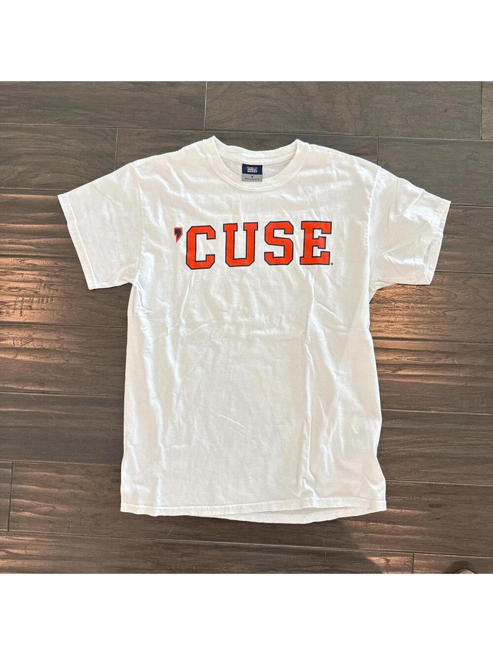 SYRACSUE: White "CUSE" cotton t-shirt #CUSE #acc #likenew - Picture 1 of 3